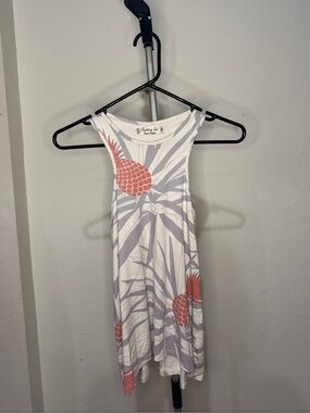 Fighting Eel Tank Tempo -Racerback Tank - Pineapple print